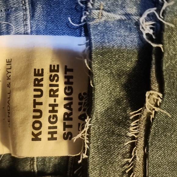Kendal & Kylie Kouture High Rise Staraight Jeans Size 9/10 NWT - Picture 7 of 7